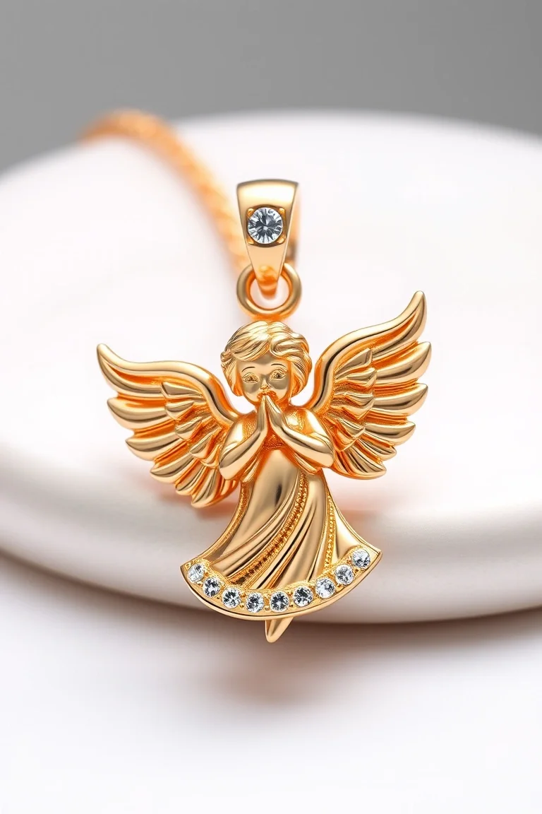 14K Angel Charm