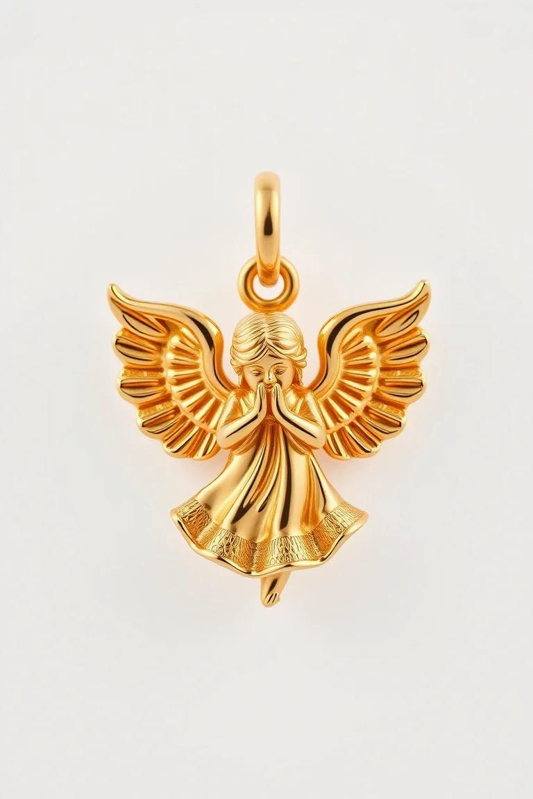14K Angel Charm