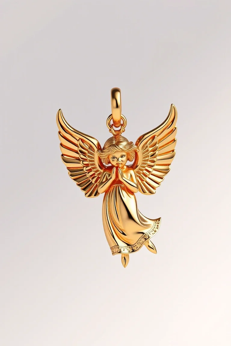 14K Angel Charm