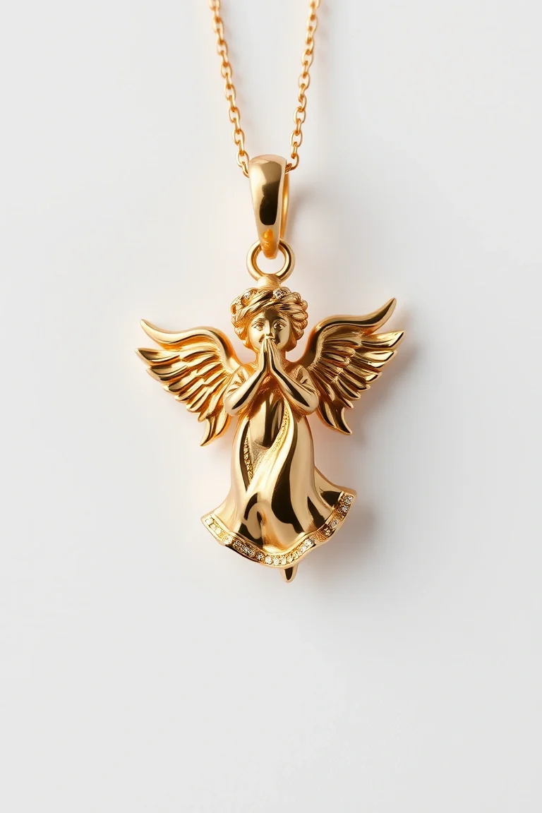 14K Angel Charm