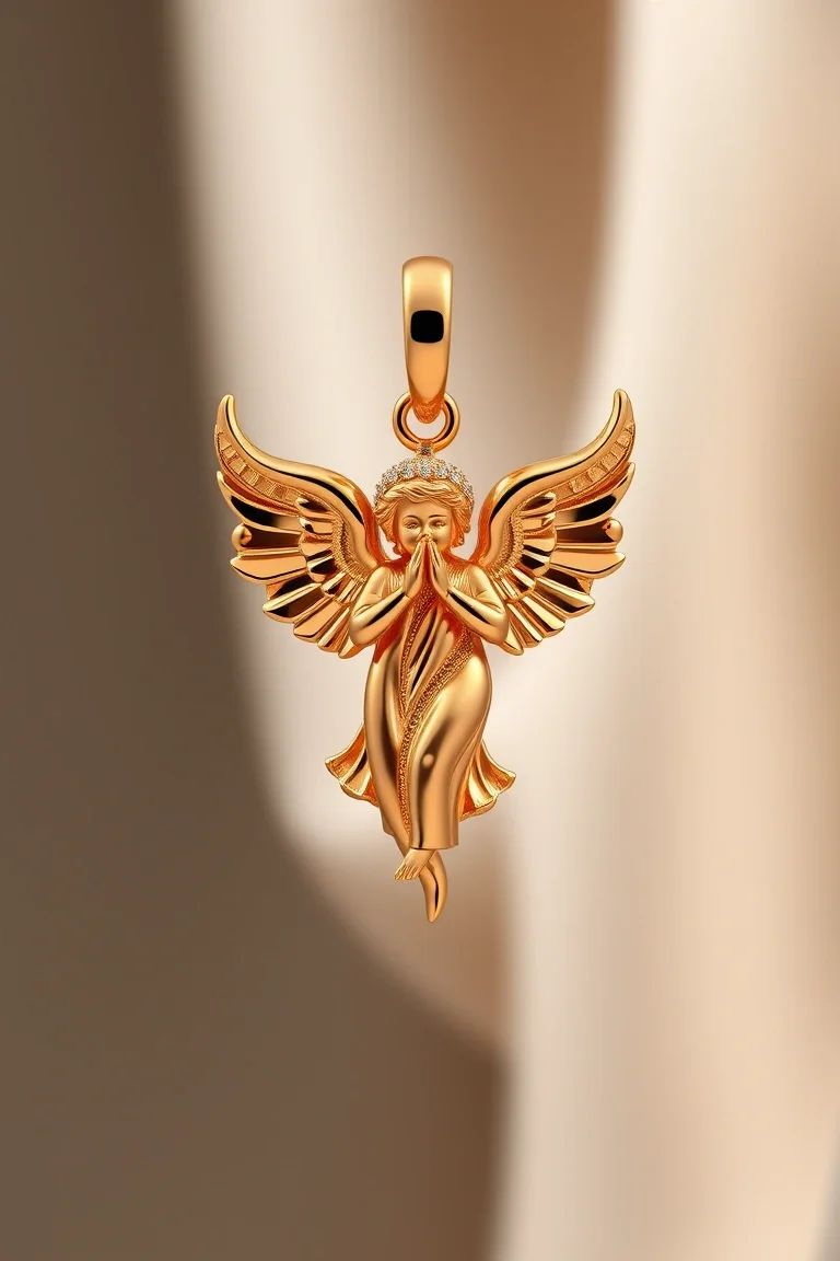 14K Angel Charm