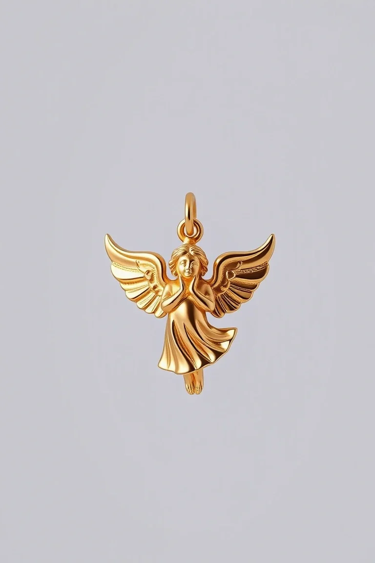 14K Angel Charm