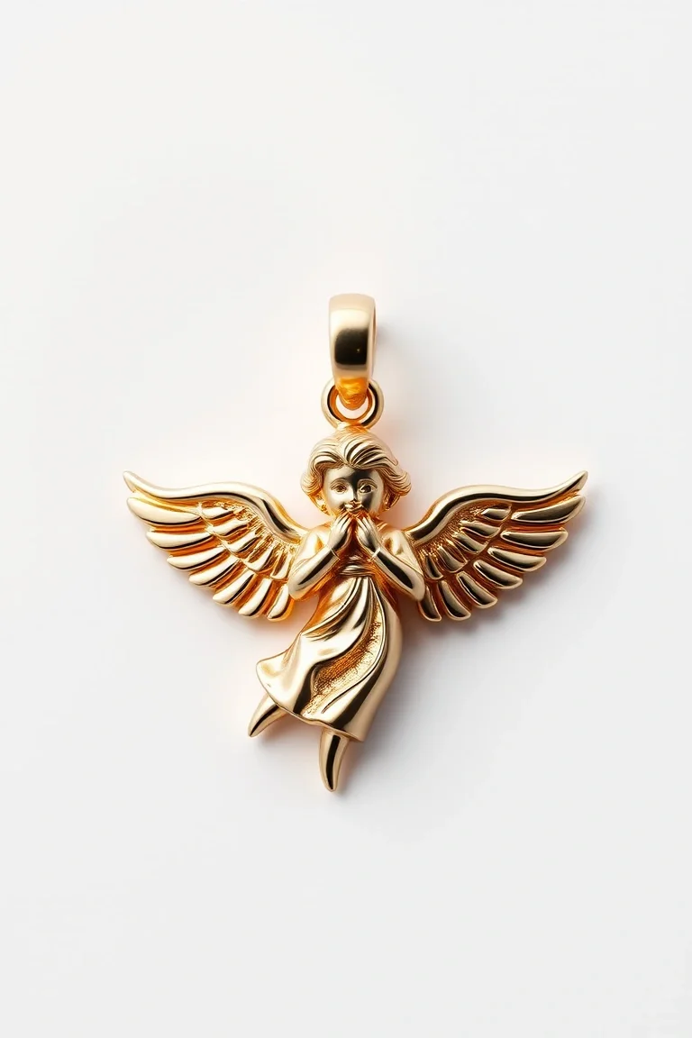14K Angel Charm