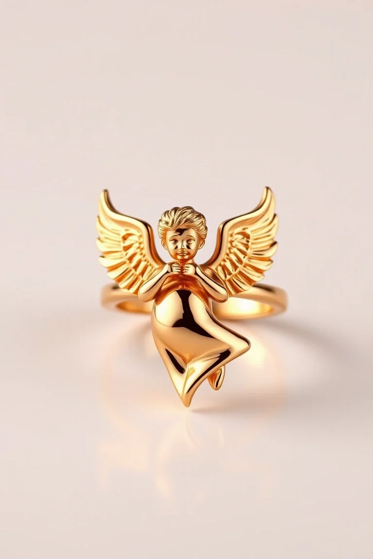 14K Angel Ring