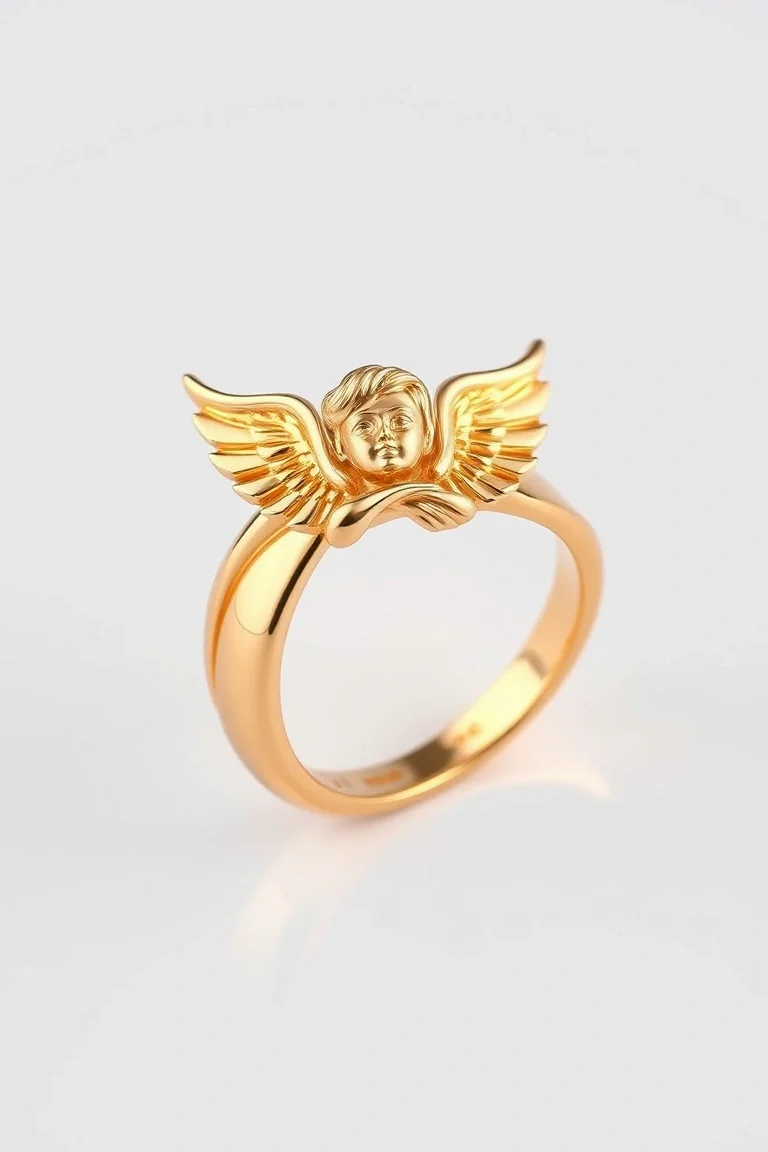 14K Angel Ring