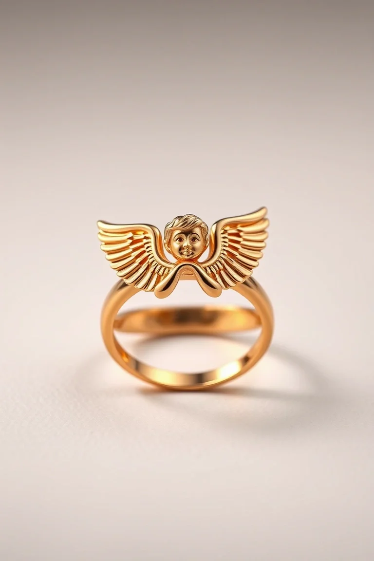 14K Angel Ring