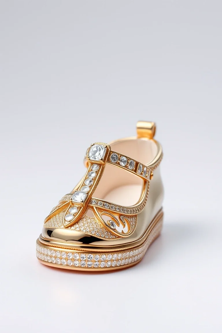 14K Baby Shoe
