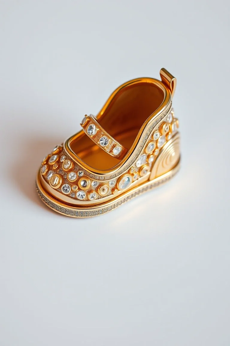 14K Baby Shoe