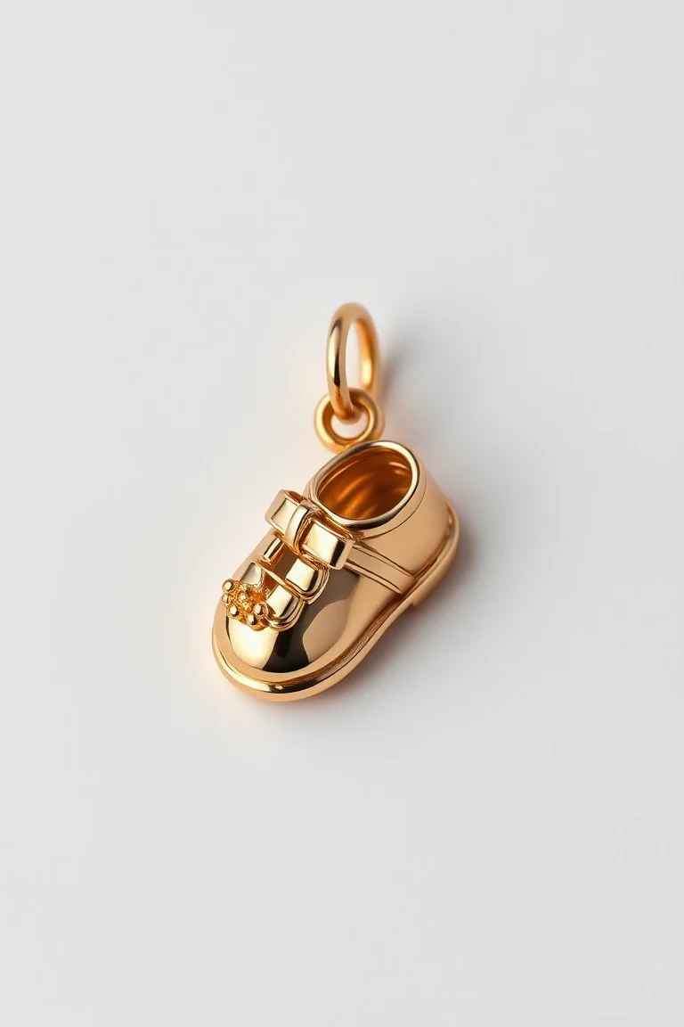 14K Baby Shoes Charm