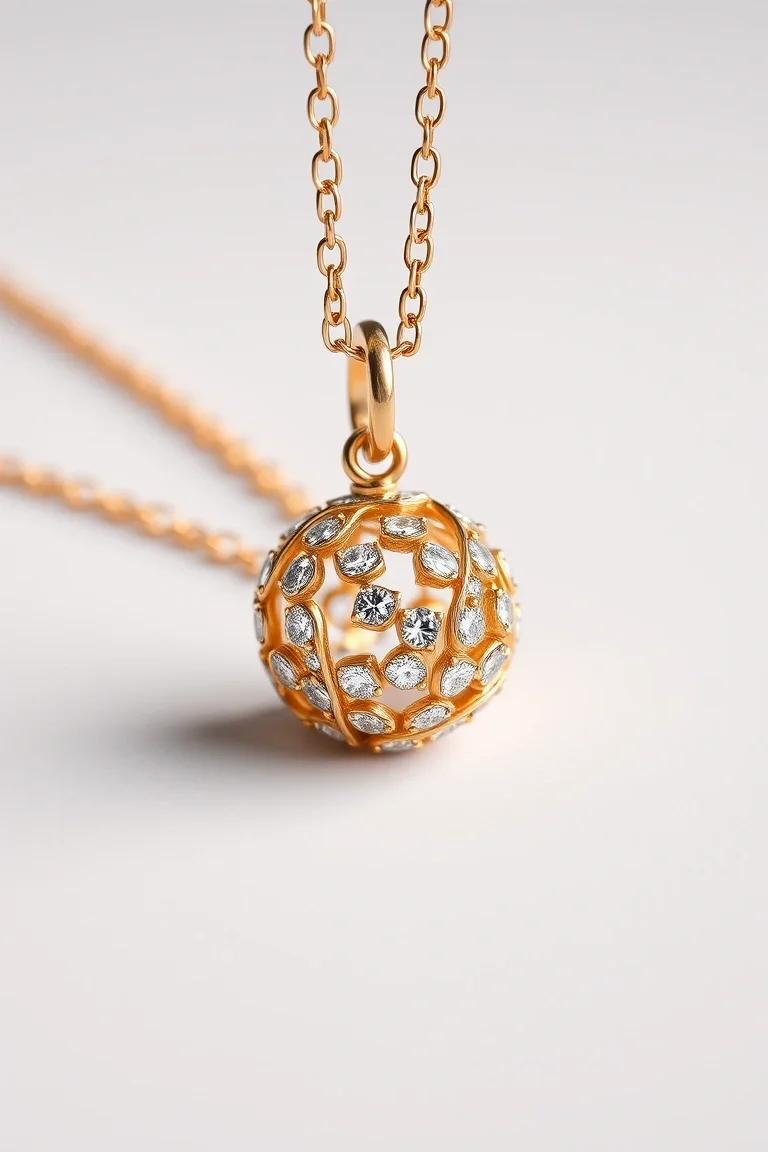 14K BALL & CHAIN CHARM