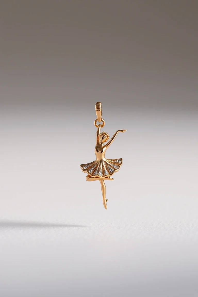 14k Ballerina Charm L Quality
