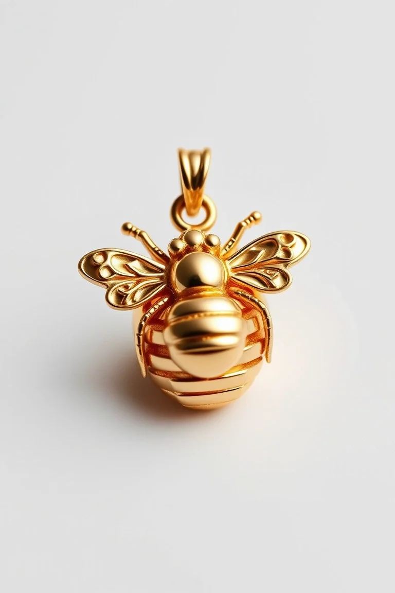 14K Bee Hive Charm