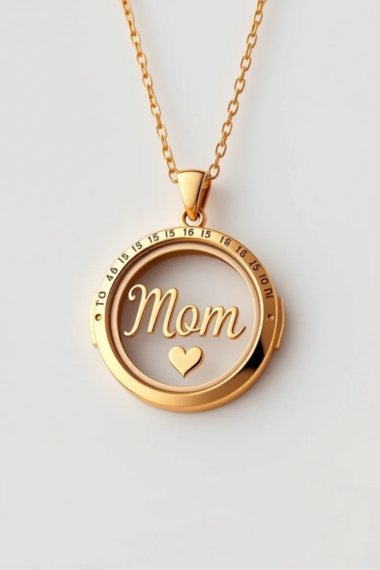 14K Best Mom Locket
