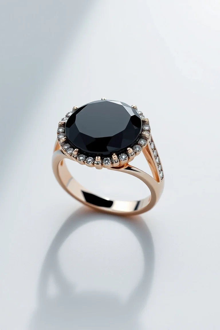 14K Black Onyx Ring