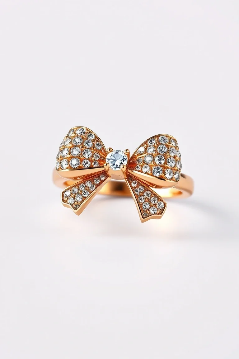 14K Bow Ring