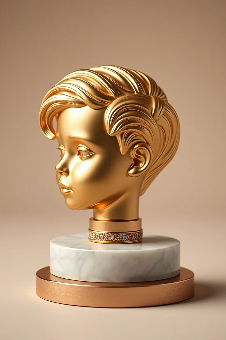 14K Boy Head On Disk