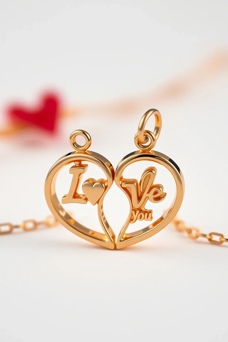 14K Break-apart Love Charm