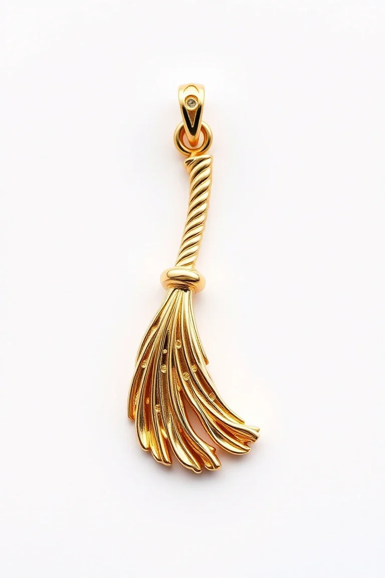 14k Broom Charm L Quality
