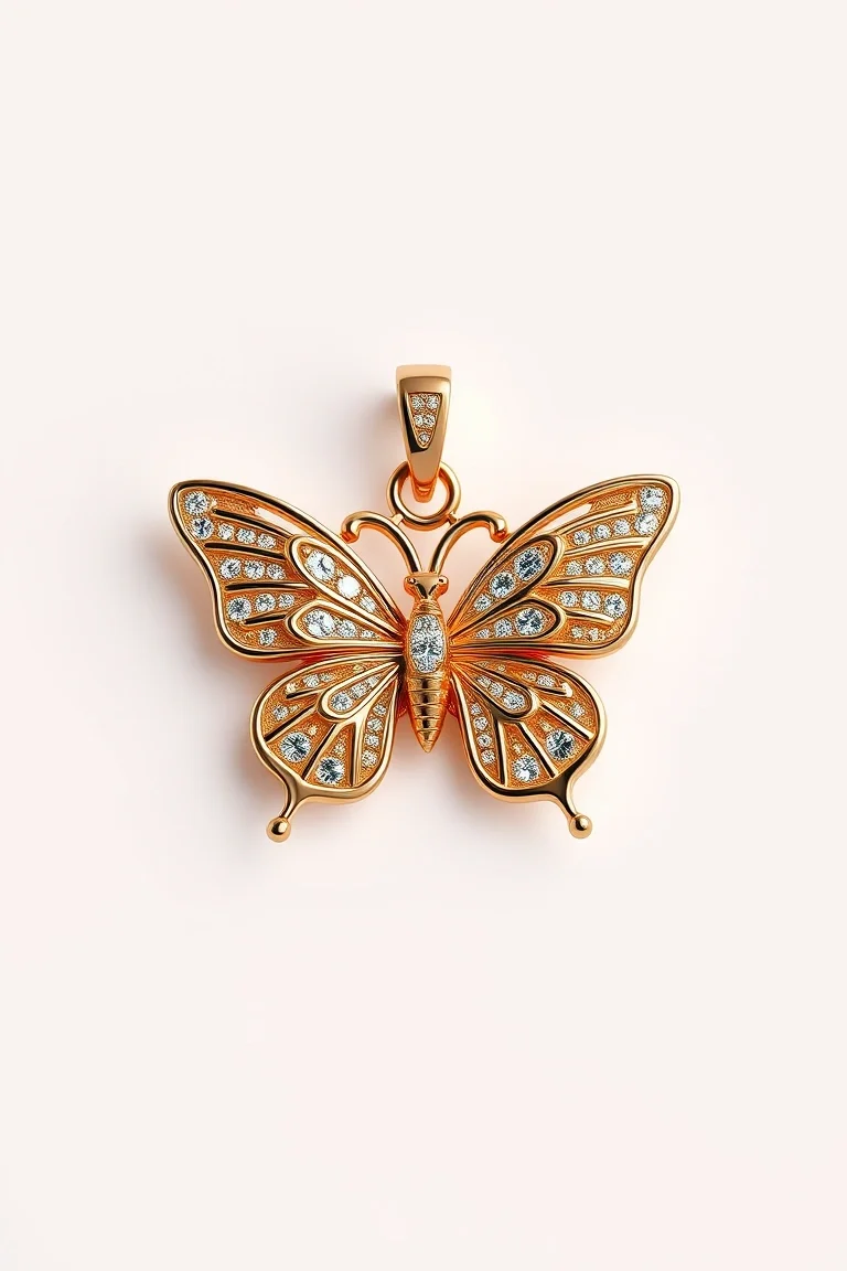 14K Butterfly Charm