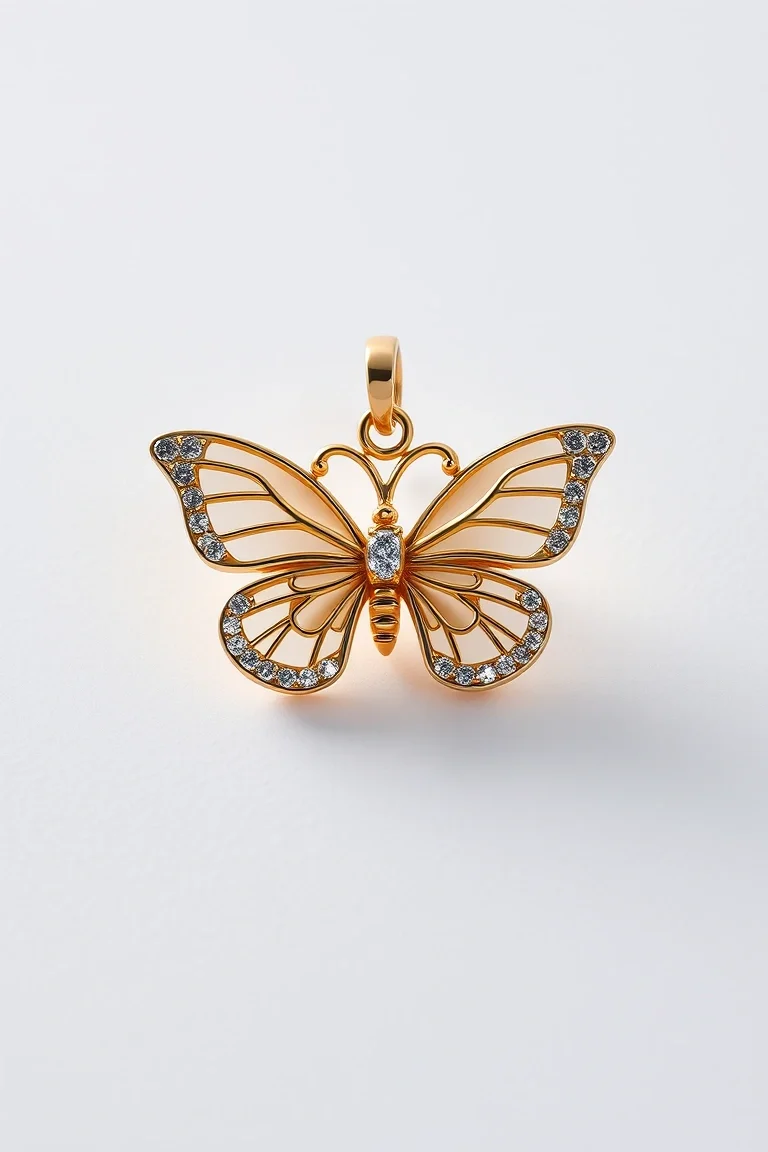 14K Butterfly Charm