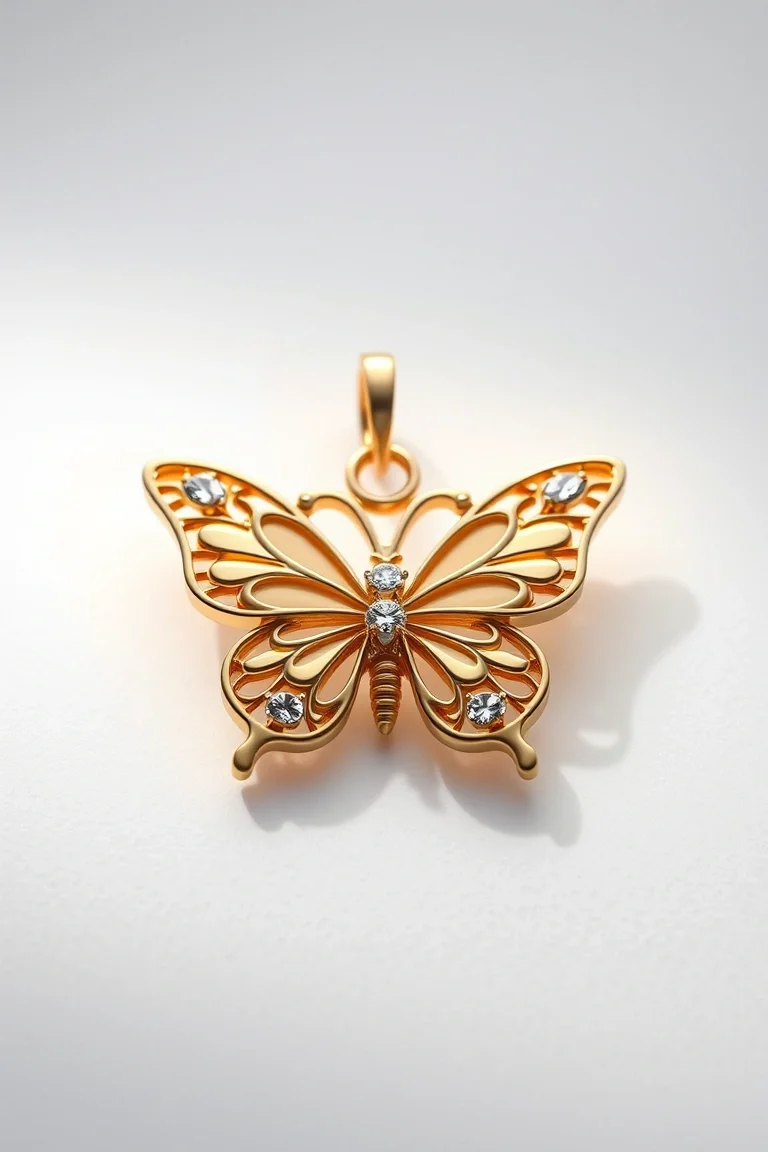 14K Butterfly Charm