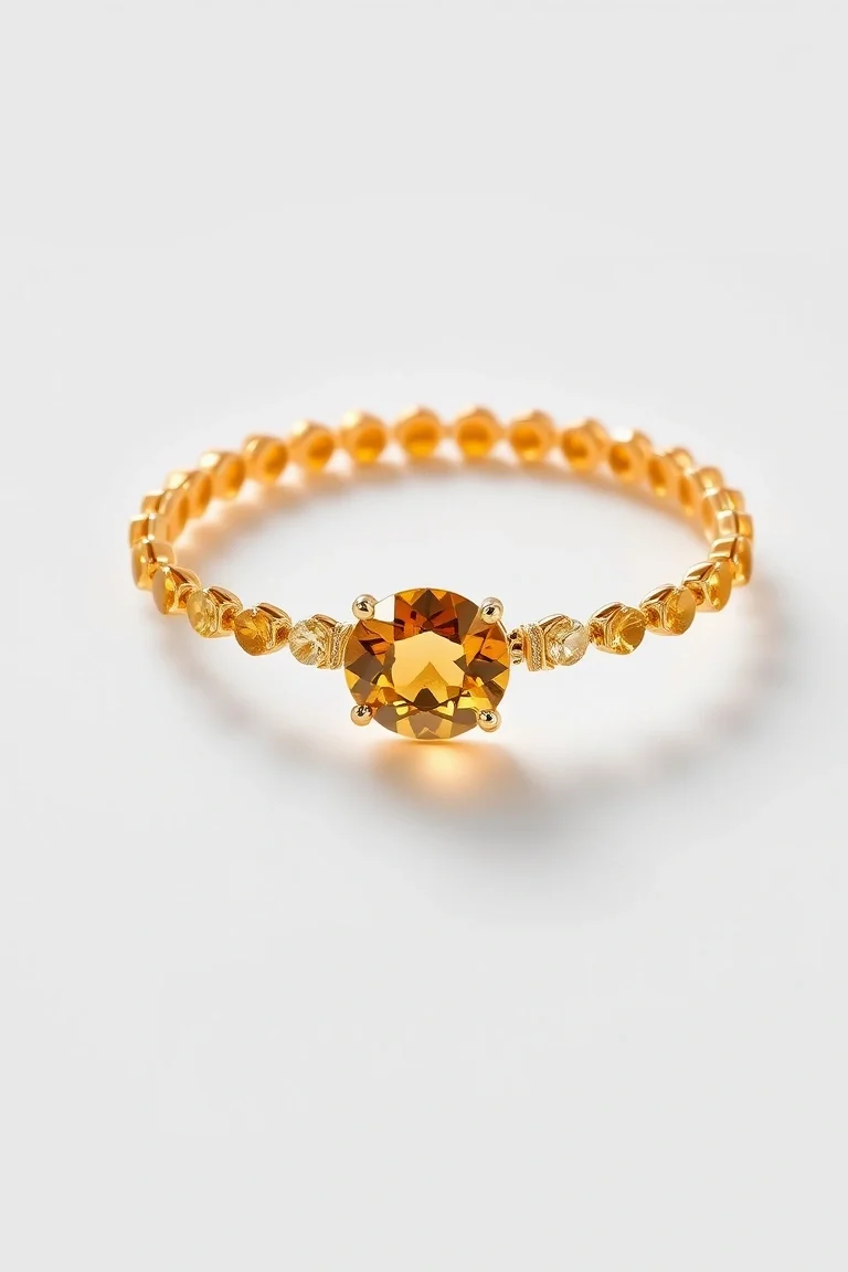14K Citrine Bracelet