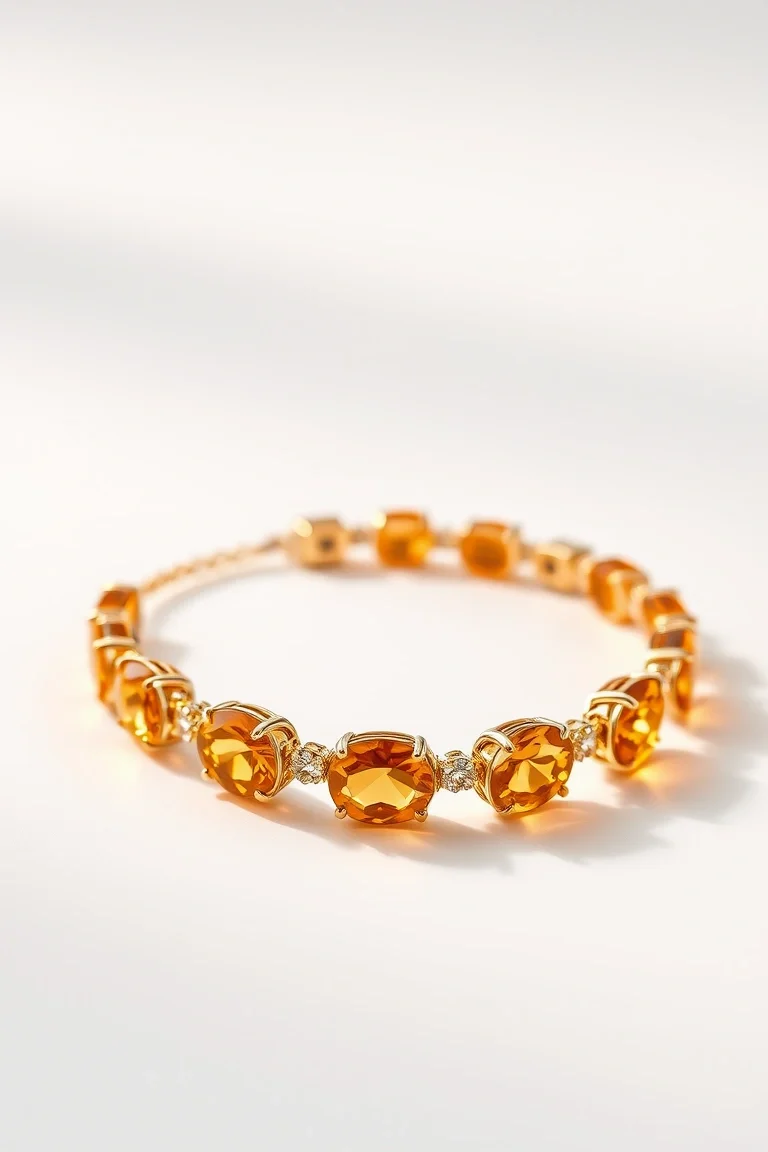 14K Citrine Bracelet