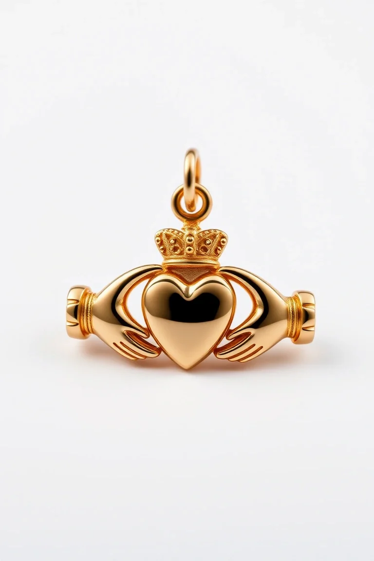 14K Claddagh Charm