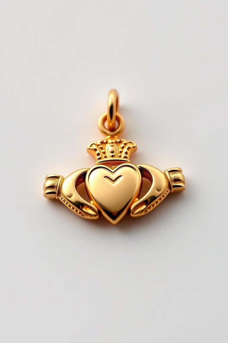 14K Claddagh Charm