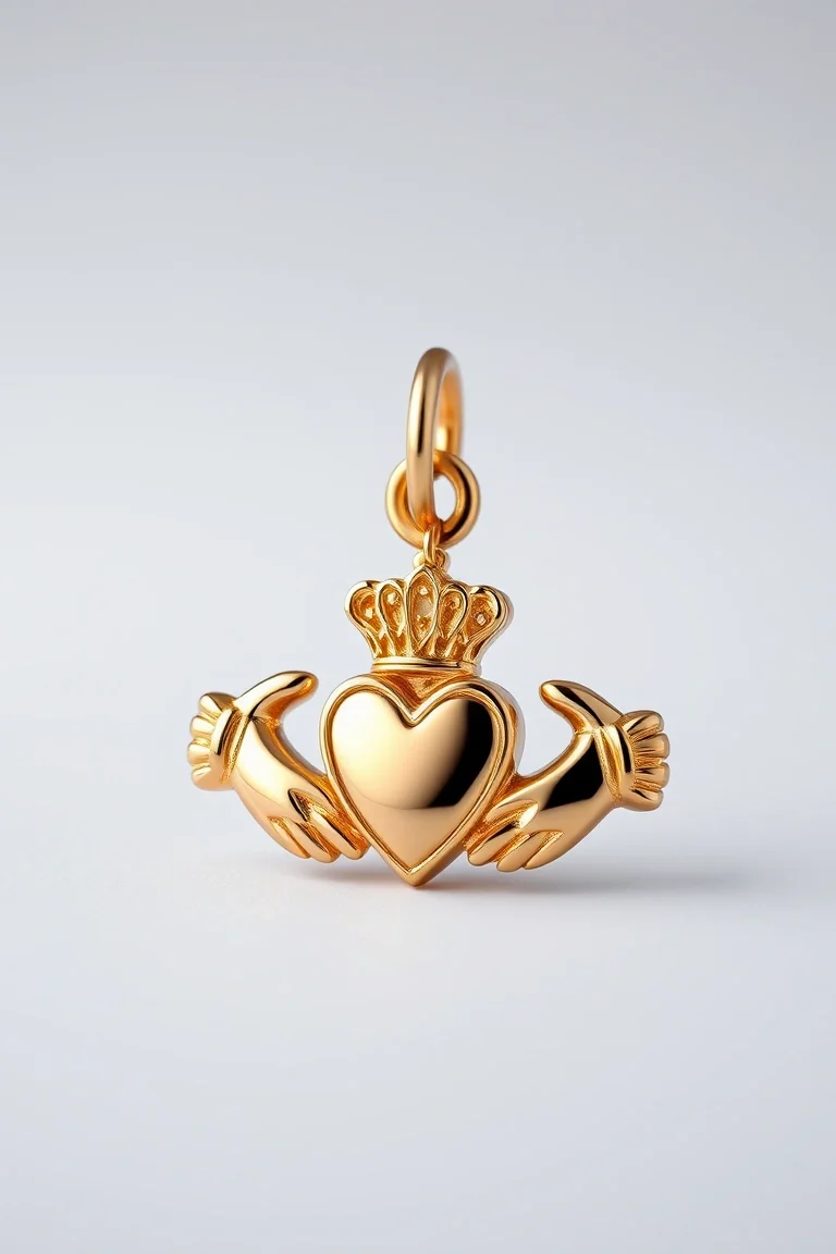 14K Claddagh Charm