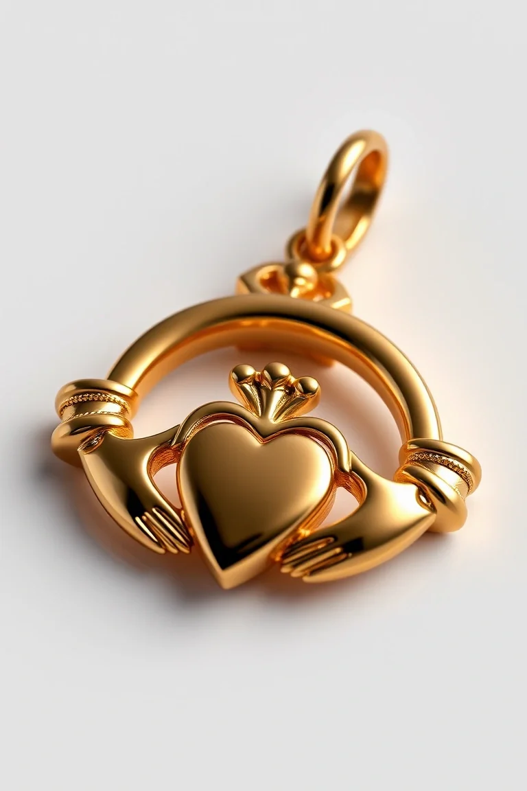 14K Claddagh Charm
