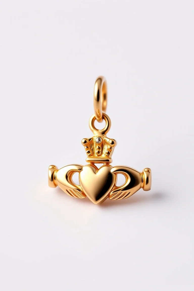 14K Claddagh Charm