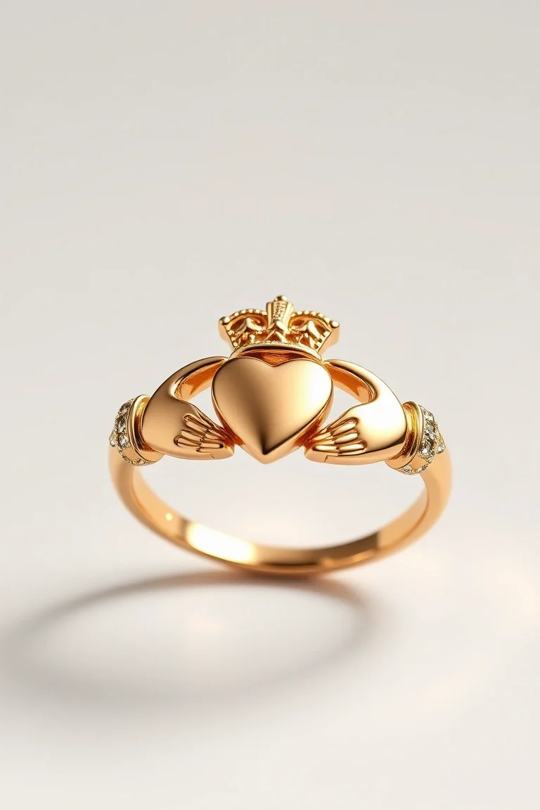 14K Claddagh Ring