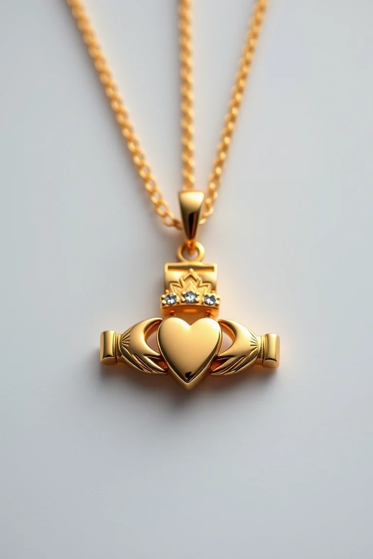 14K Clauddagh Locket