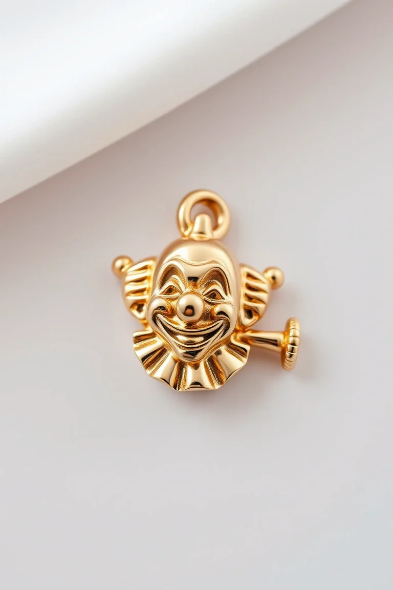 14K Clown Charm