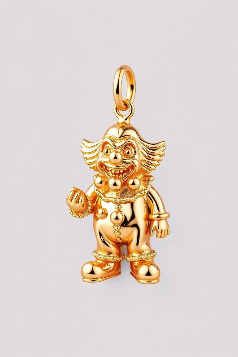 14K Clown Charm