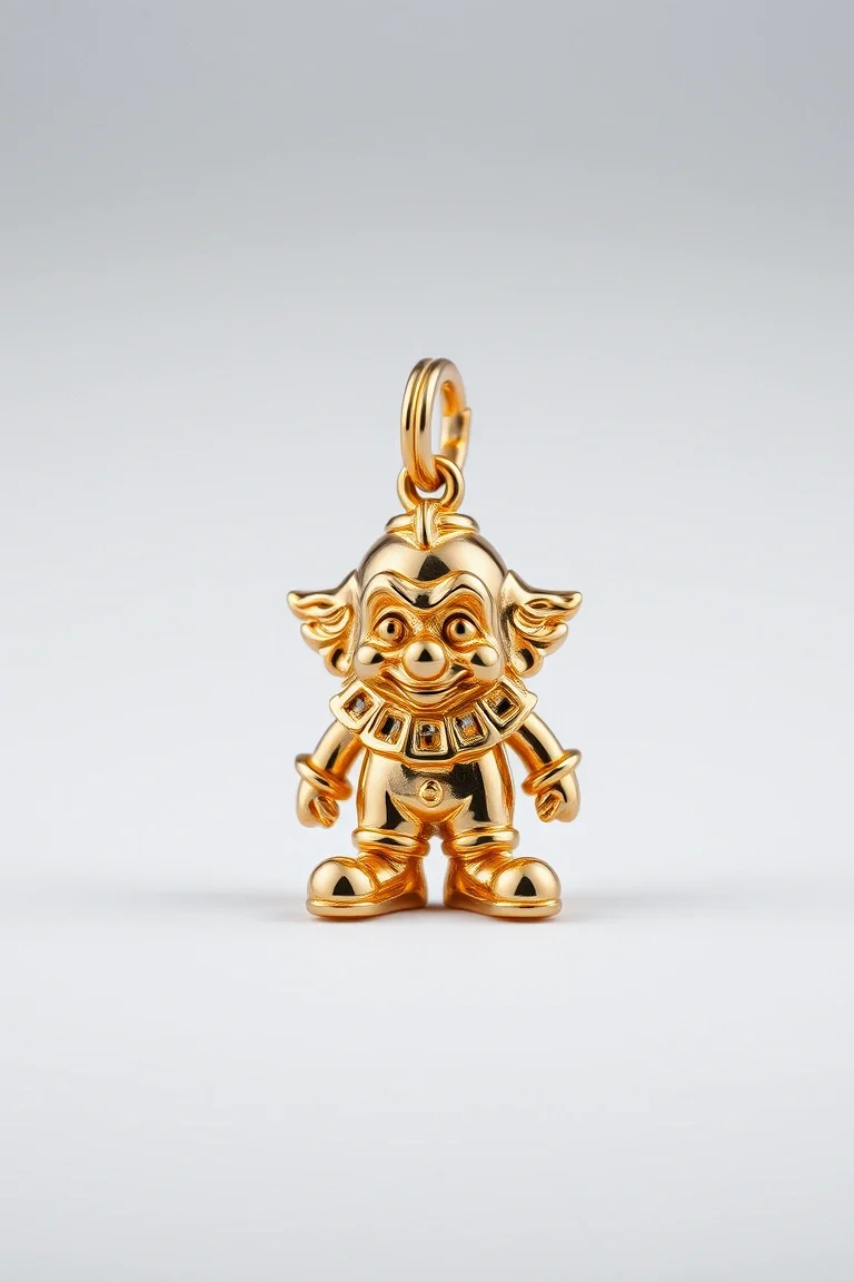 14K Clown Charm