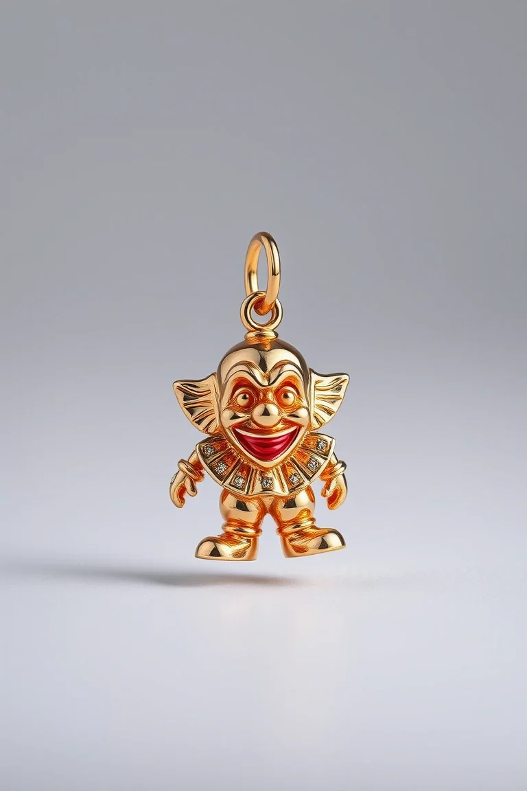 14K Clown Charm