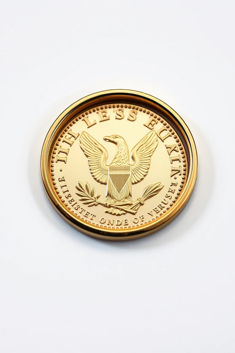 14K Coin Bezel with 1/10th Ounce American Eagle Coin