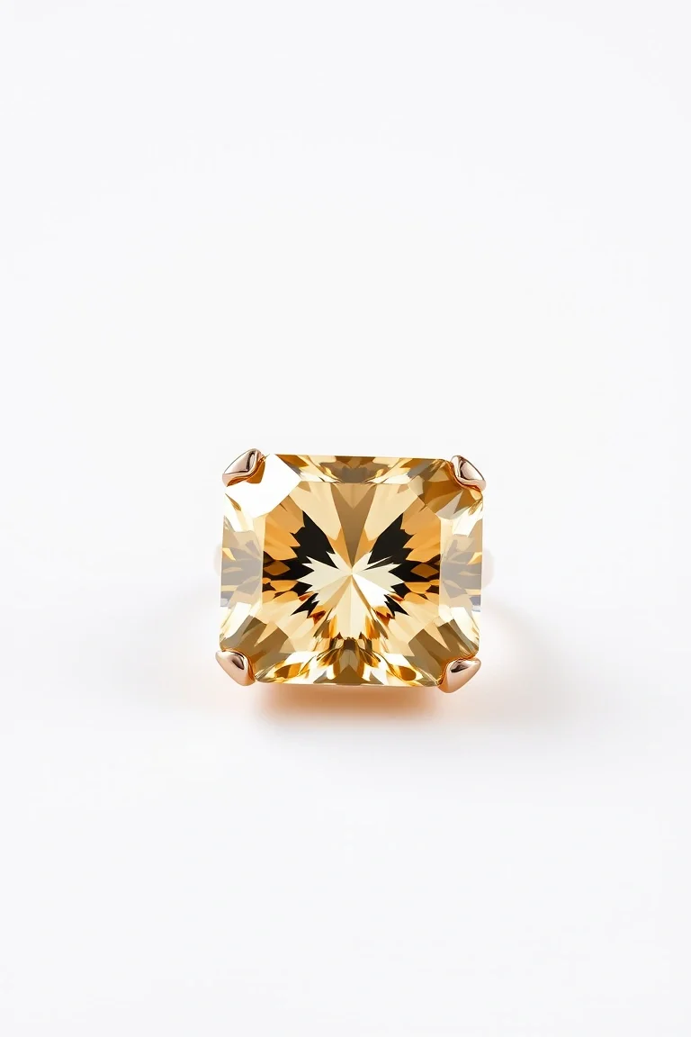 14K CONTEMPORARY CITRINE DIAMOND SLIDE