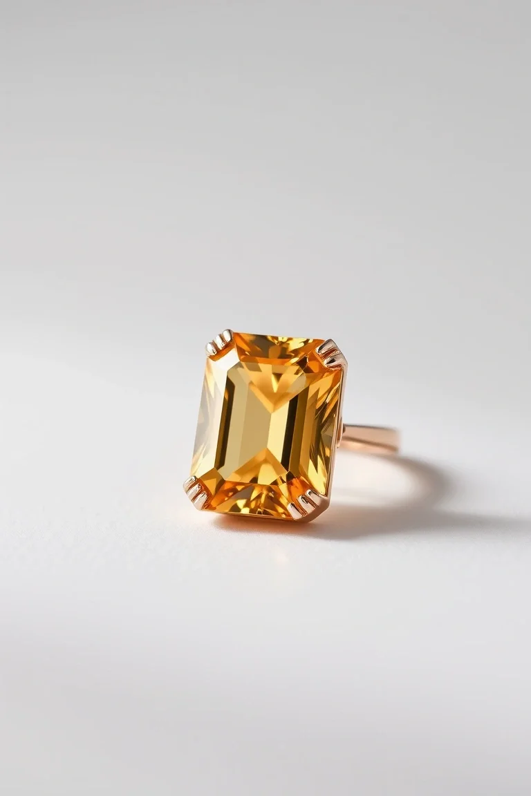 14K CONTEMPORARY CITRINE DIAMOND SLIDE