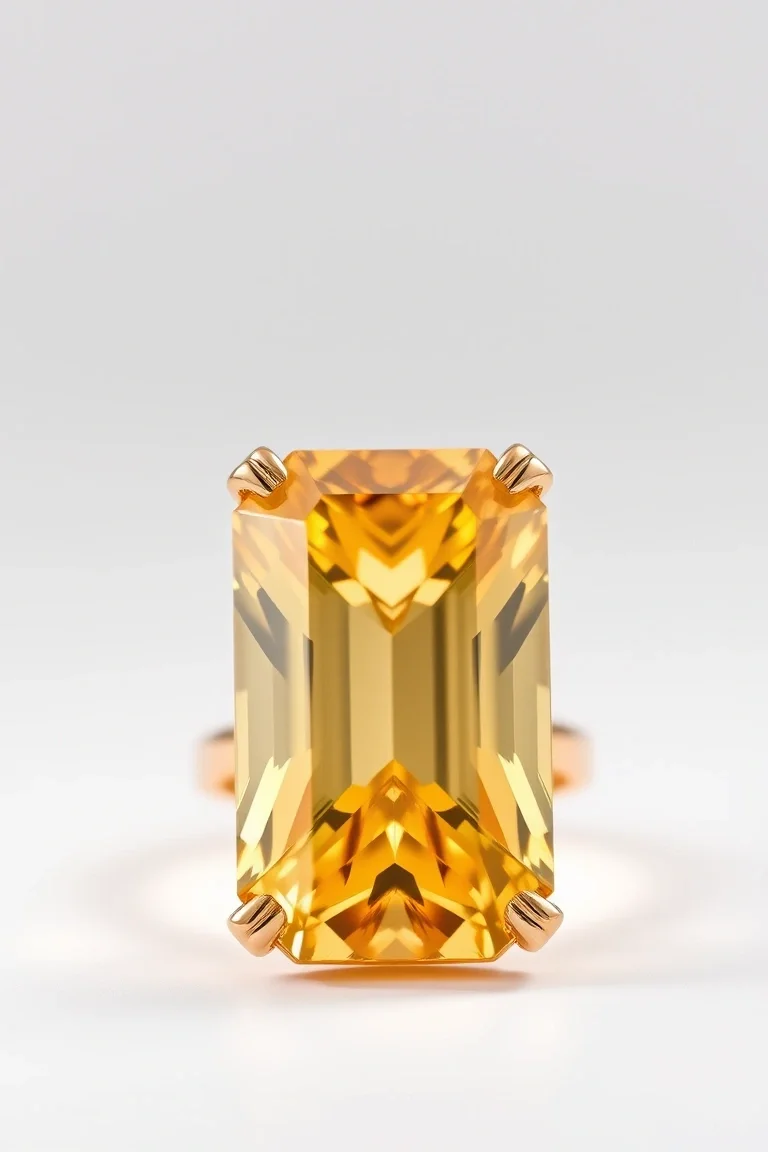 14K CONTEMPORARY CITRINE DIAMOND SLIDE