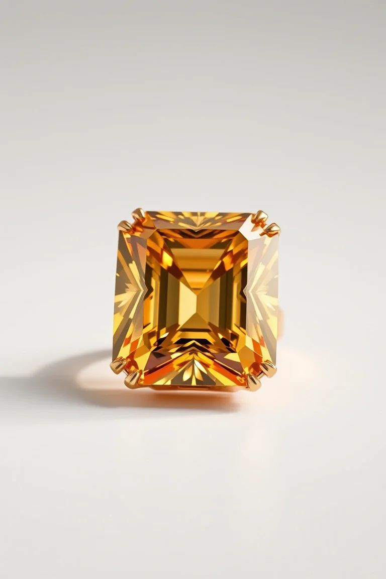14K CONTEMPORARY CITRINE DIAMOND SLIDE