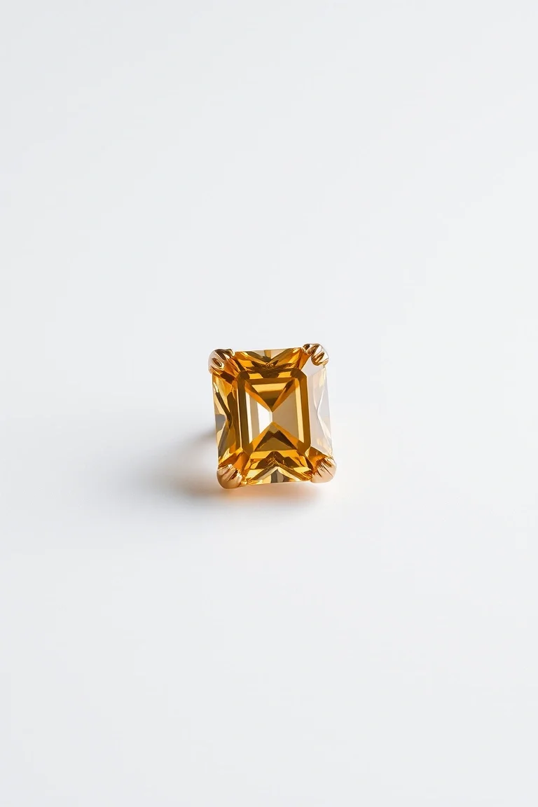 14K CONTEMPORARY CITRINE DIAMOND SLIDE