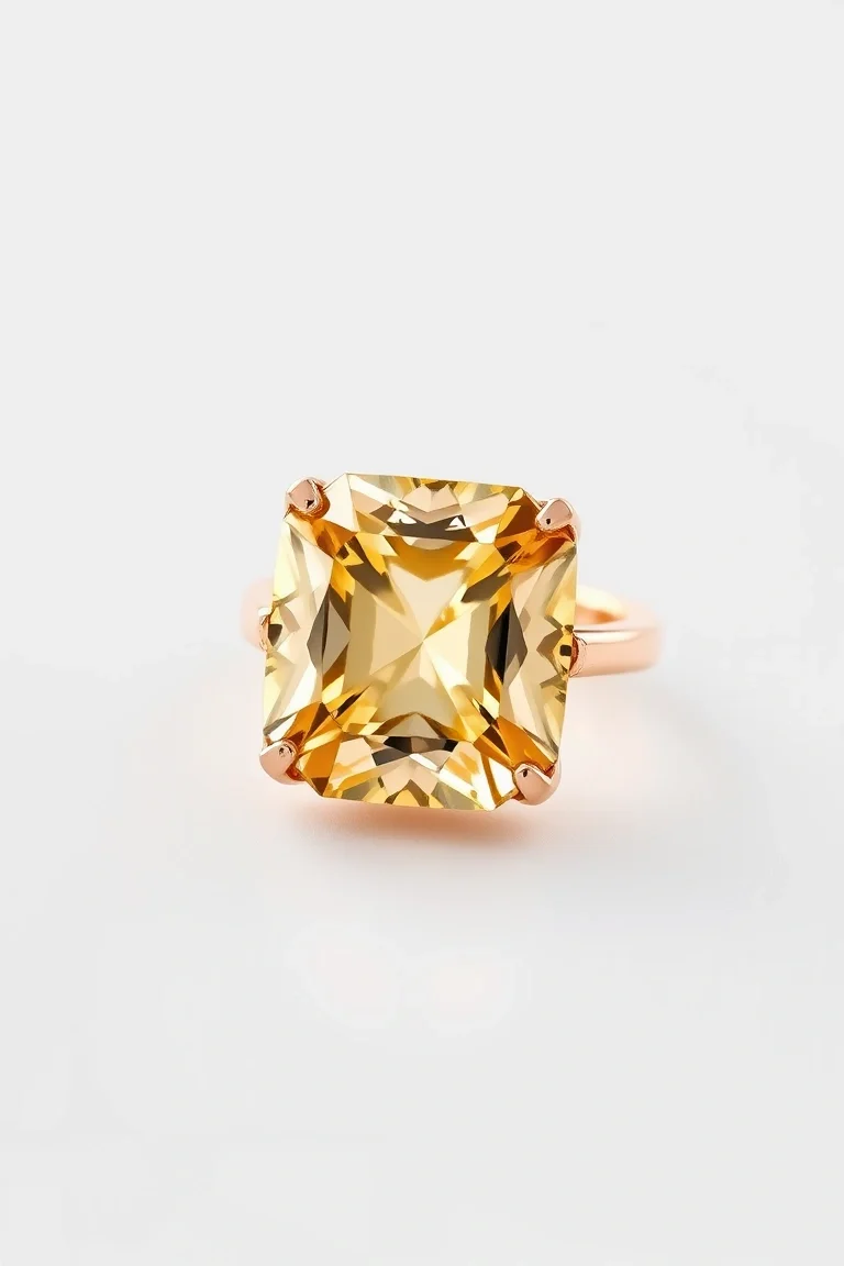 14K CONTEMPORARY CITRINE DIAMOND SLIDE