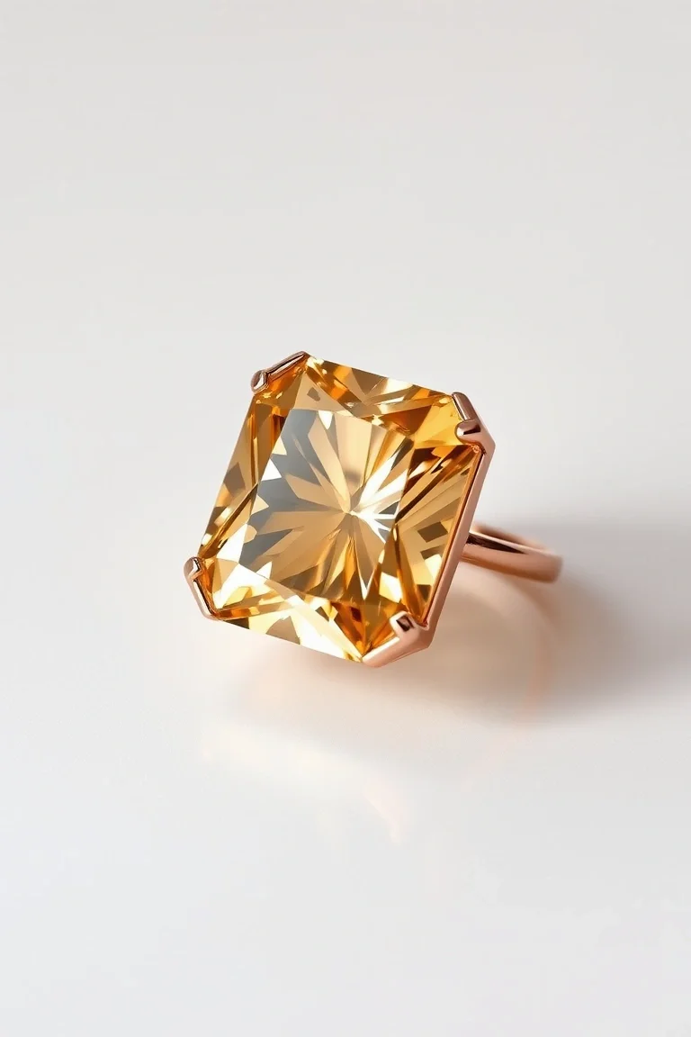14K CONTEMPORARY CITRINE DIAMOND SLIDE