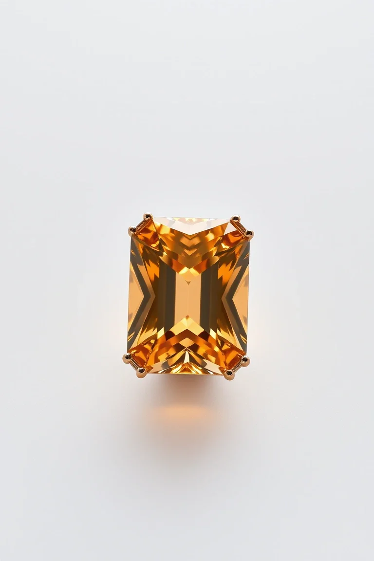 14K CONTEMPORARY CITRINE DIAMOND SLIDE