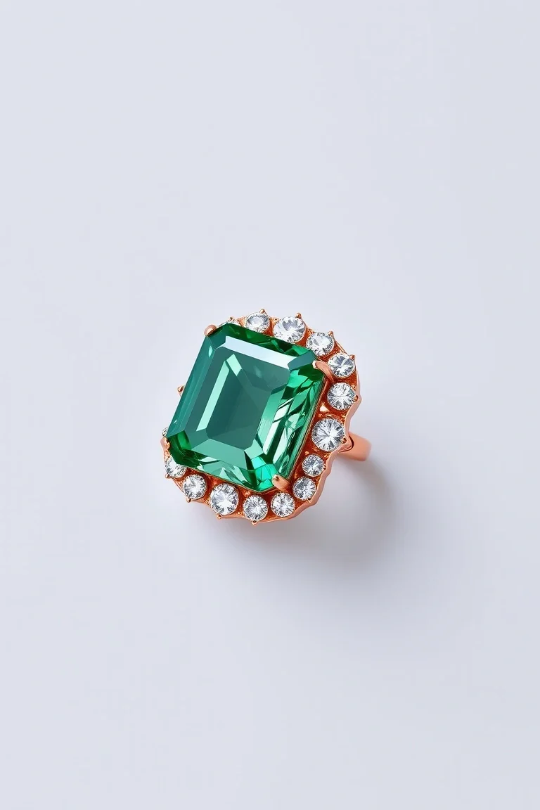 14K CONTEMPORARY GREEN TOURMALINE DIAMOND SLIDE