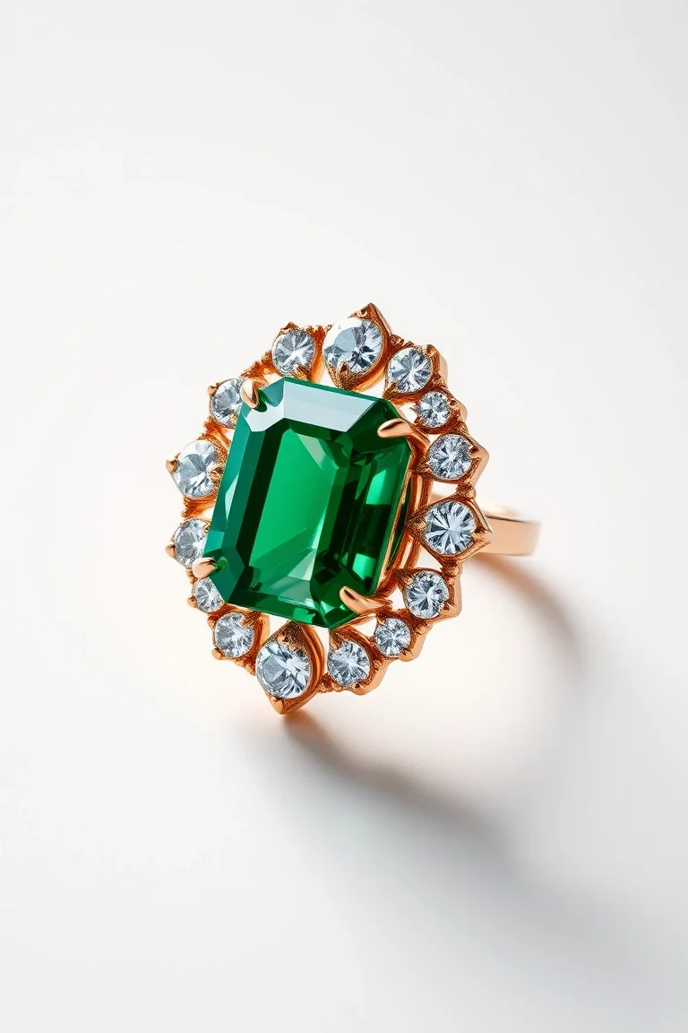 14K CONTEMPORARY GREEN TOURMALINE DIAMOND SLIDE