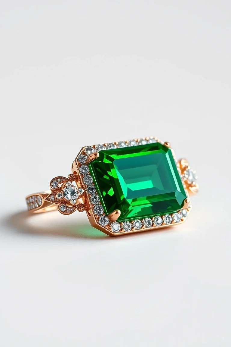 14K CONTEMPORARY GREEN TOURMALINE DIAMOND SLIDE